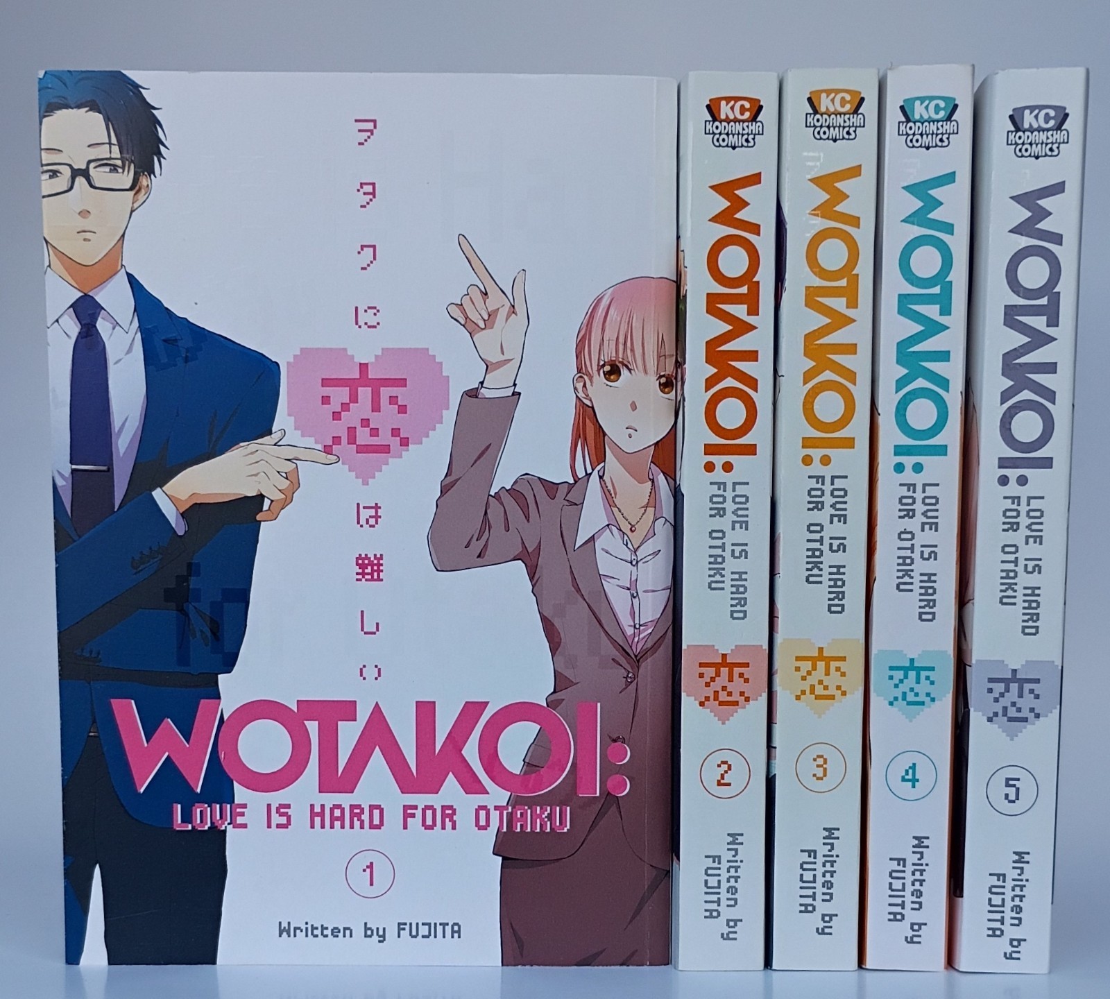 Wotakoi Love is Hard for Otaku Vol. 1-5 manga inglese, Fujita, Kodansha Comics