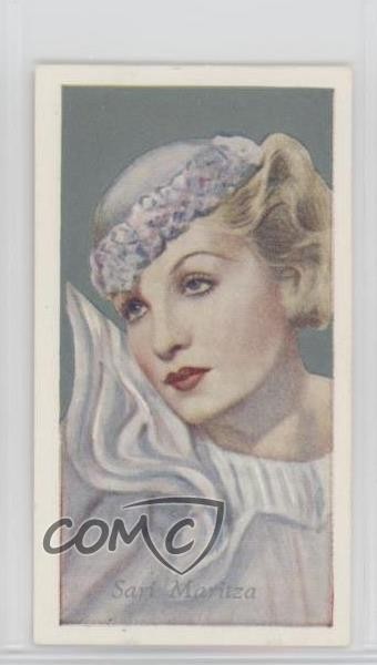 1934 Godfrey Phillips Film Favourites Tobacco Sari Maritza #28 1md