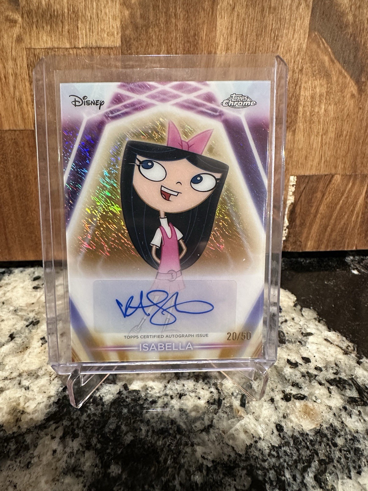 2026 Topps Chrome Disney Neon Alyson Stoner Auto /50 Isabella