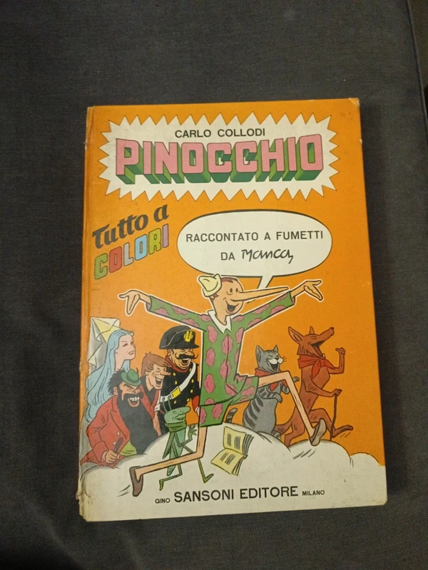 Pinocchio a Fumetti (1967) - G. Manca / Sansoni Vintage Raro