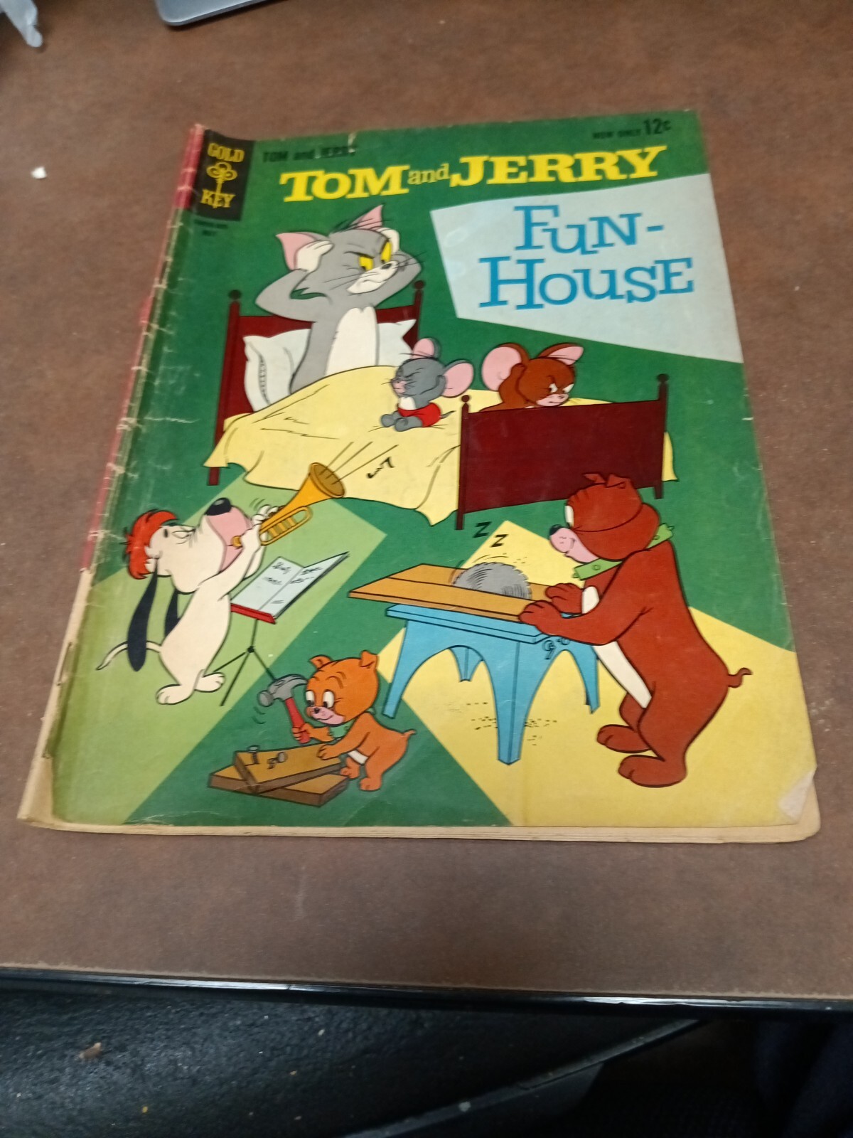 Tom & Jerry Funhouse #215 Gold Key 1963 Silver Age Droopy Spike and Tyke Cover! 
