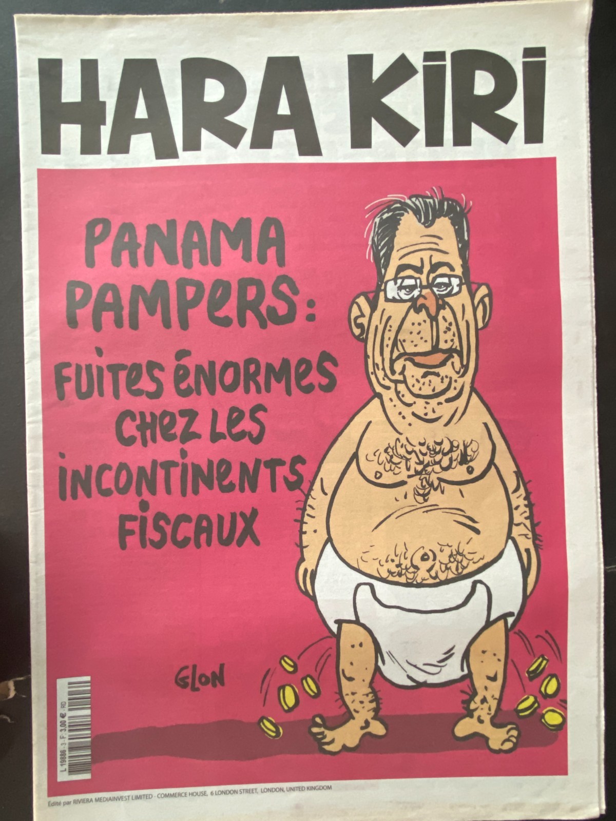 HARA KIRI N° 4 - NUMERO PIRATE PANAMA PAMPERS FUITES ENORMES INCONTINENTS