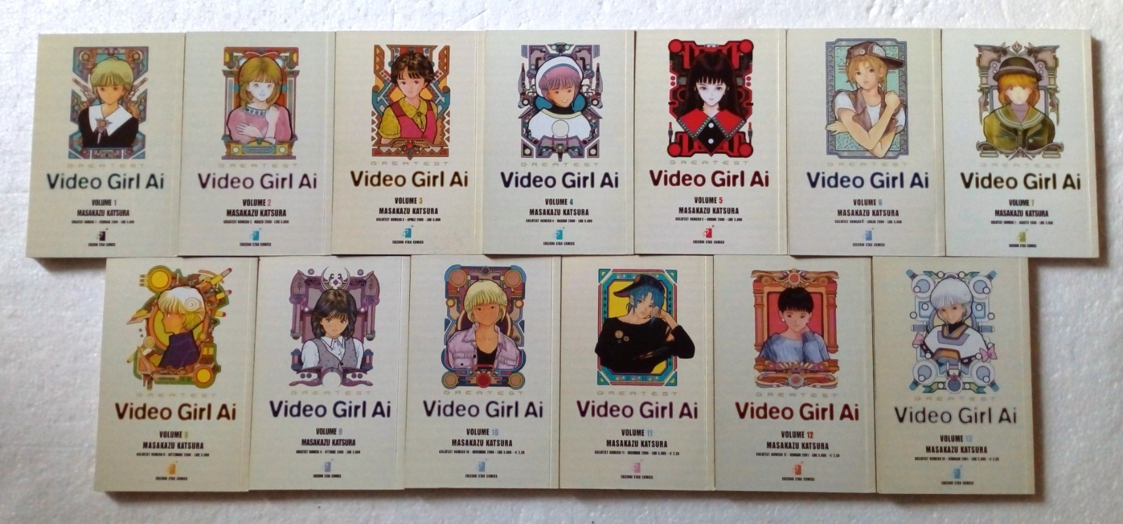 Masakazu Katsura VIDEO GIRL AI serie completa 13 volumi, Star Comics 2000/2001