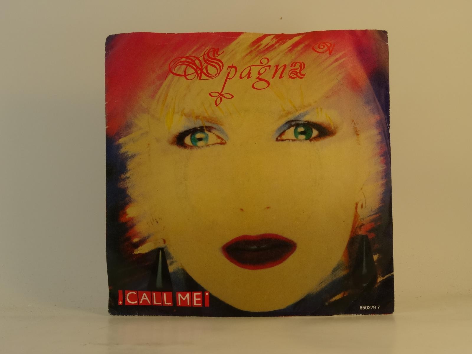 SPAGNA CALL ME (60) 2 Track 7" Single plus Picture Sleeve CBS RECORDS