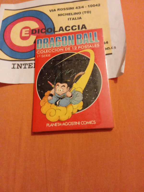 12 cartoline Dragon ball nuovo sigillato versione spagnola