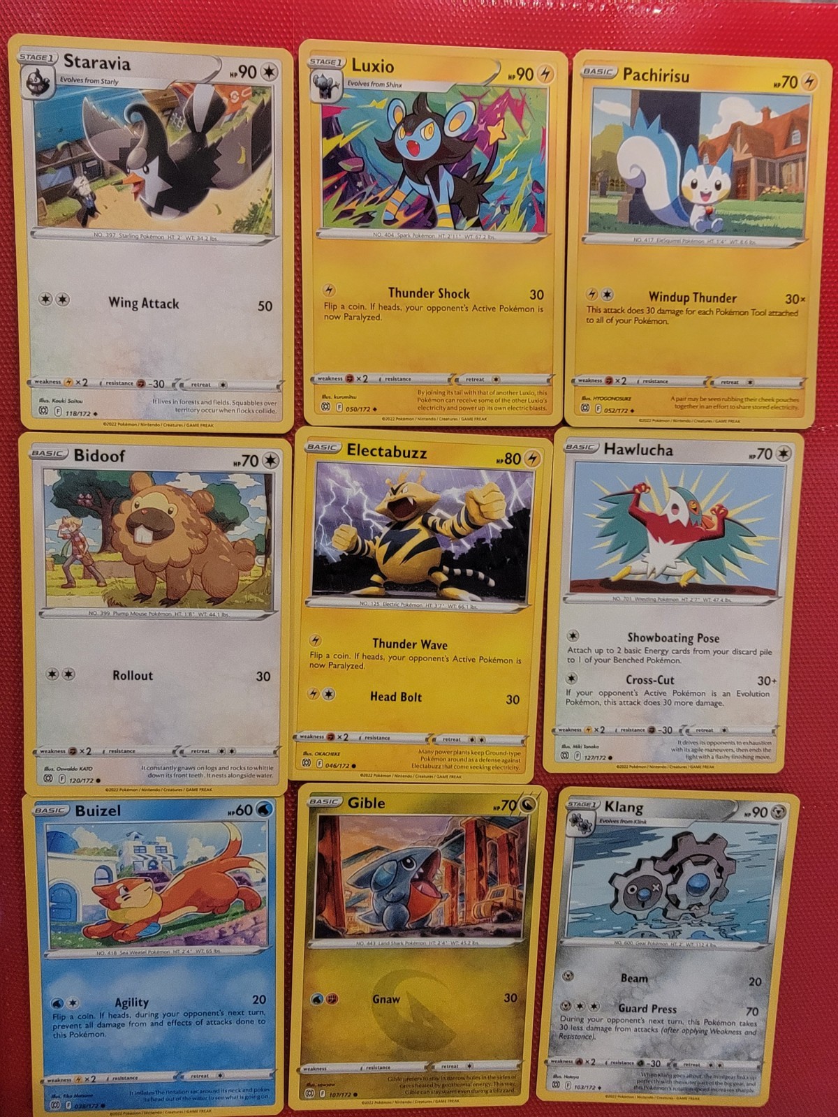 Carte Pokemon da collezione Lotto di 9 carte.  A13