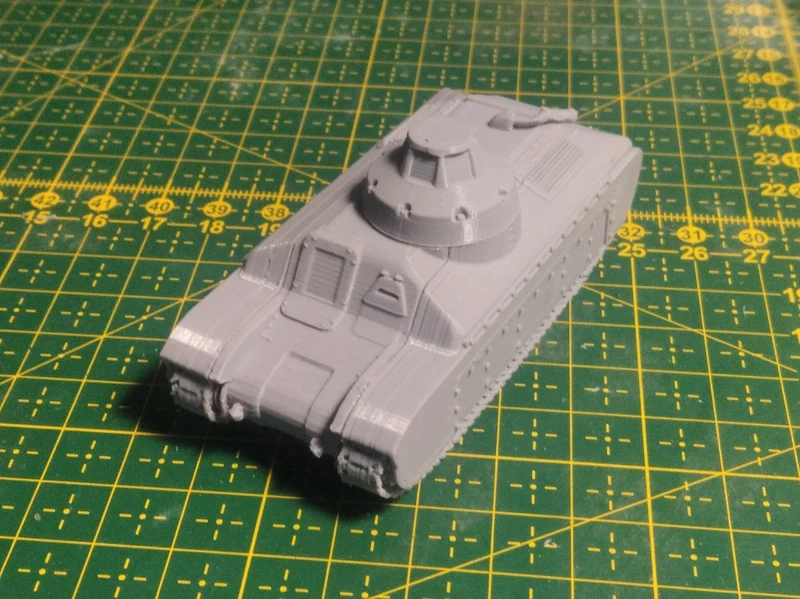 1/72 scale French SEAM G1P tank prototype