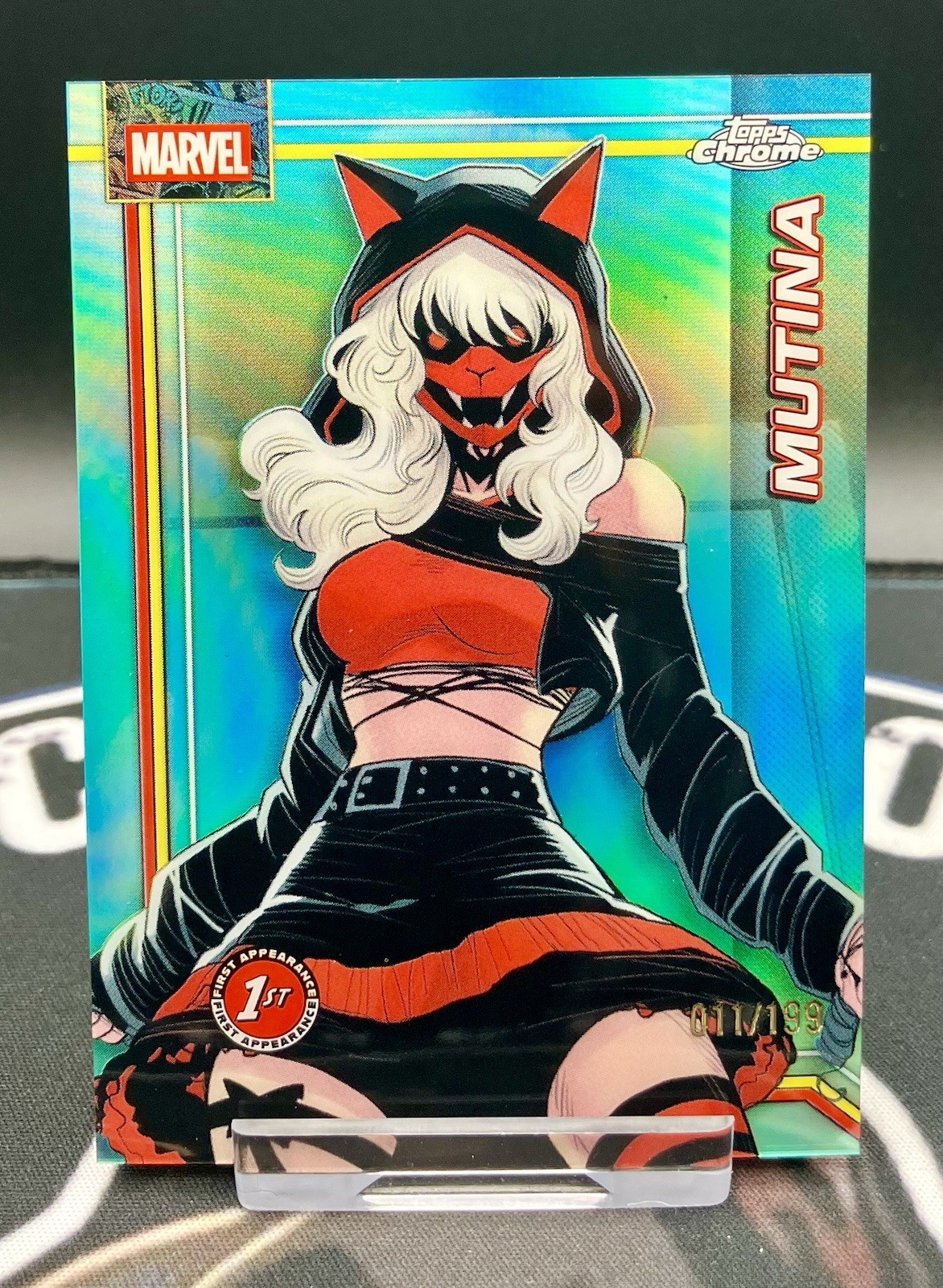 2026 Topps Chrome Marvel Comics - Mutina prima apparizione #084 rifrattore acquatico /199