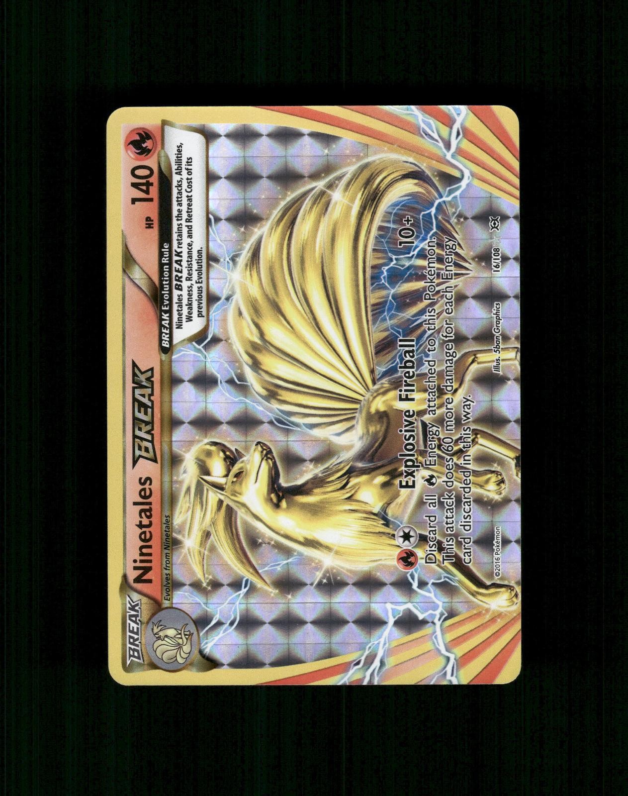Ninetales BREAK 16/108 BREAK Pokemon Evoluzioni Rare Near Mint