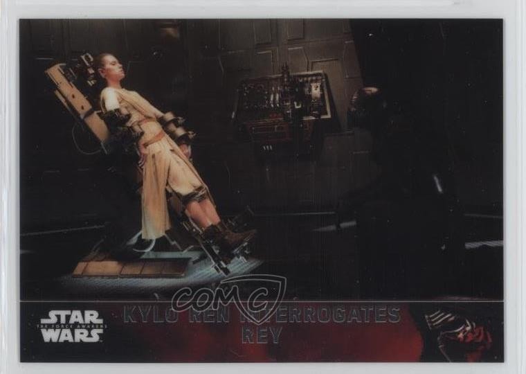 2016 Topps Star Wars: The Force Awakens Chrome Kylo Ren Interrogates Rey #74 0c3