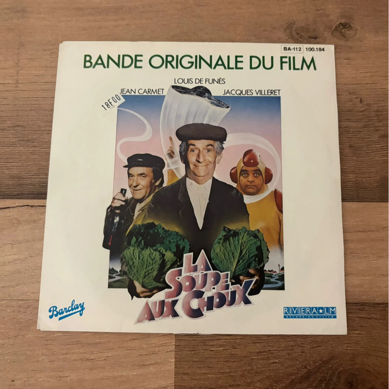 Disque Vinyle / SP / 45 Tours - La Soupe Aux Choux ( Bande Originale Du Film )