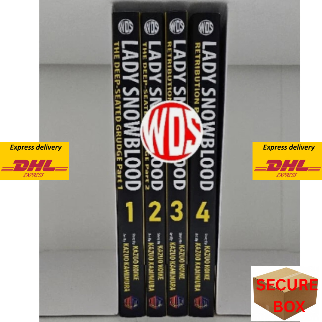 Lady Snowblood Manga Set Vol 1-4 Fumetto Inglese di Kazuo Koike - DHL EXPRESS