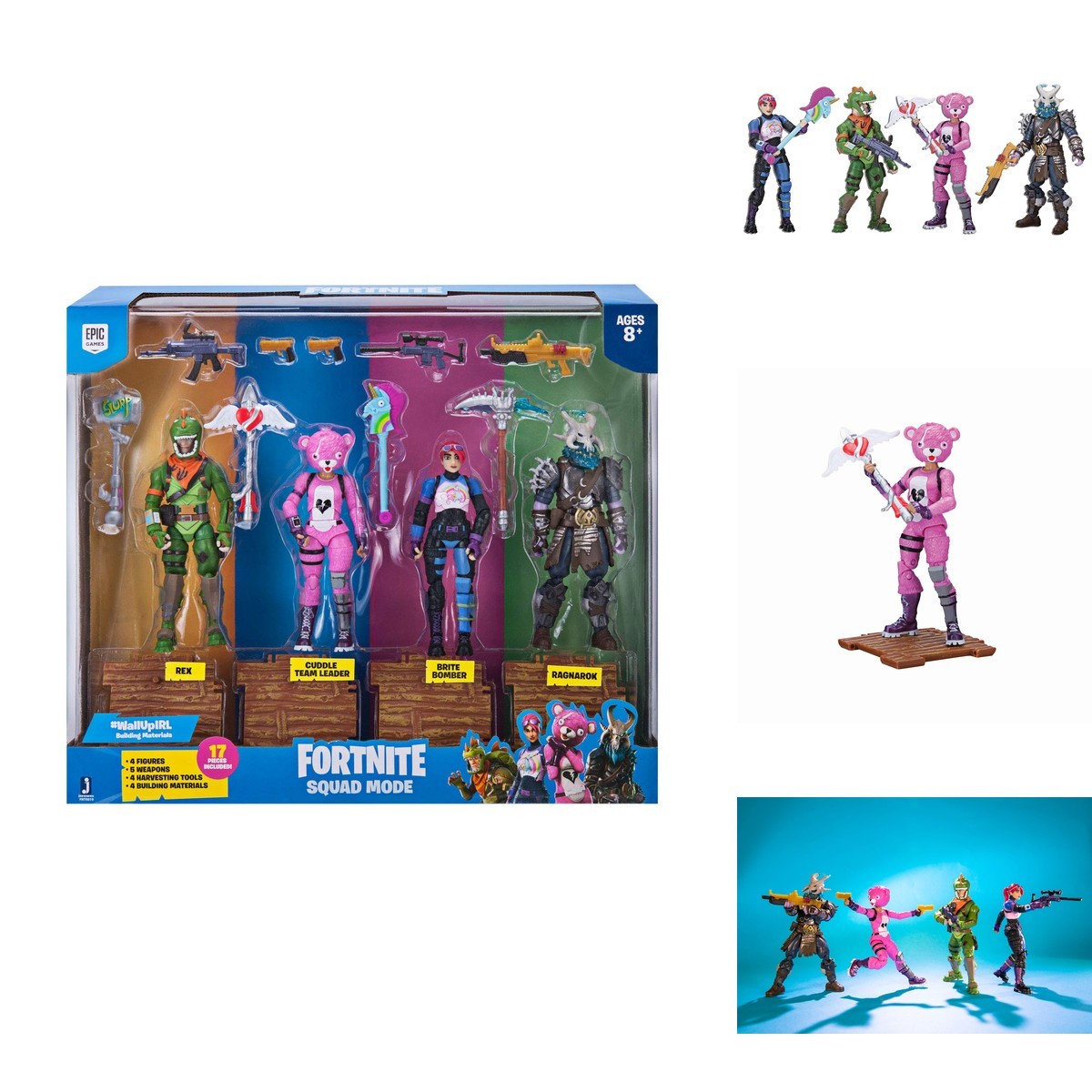 Jazwares Fortnite Squad Mode Confezione 4 Figure
