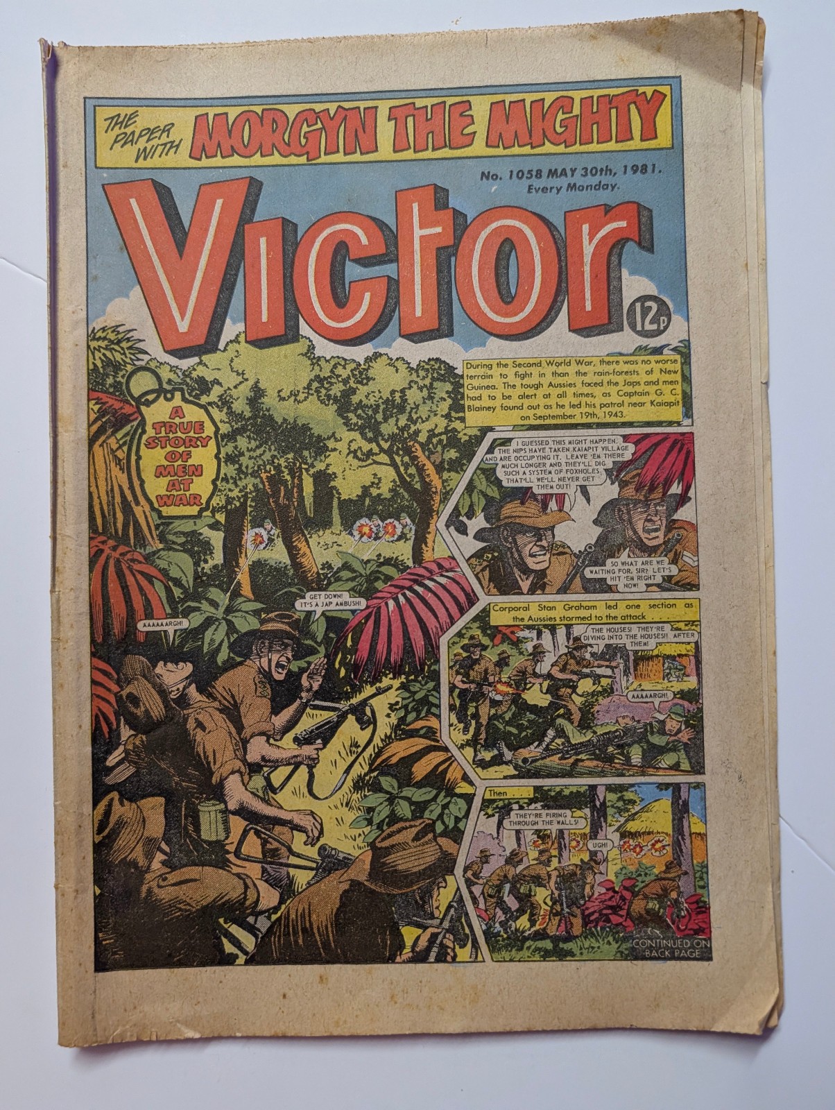 The Victor Comic, No 1058, May 30th 1981.