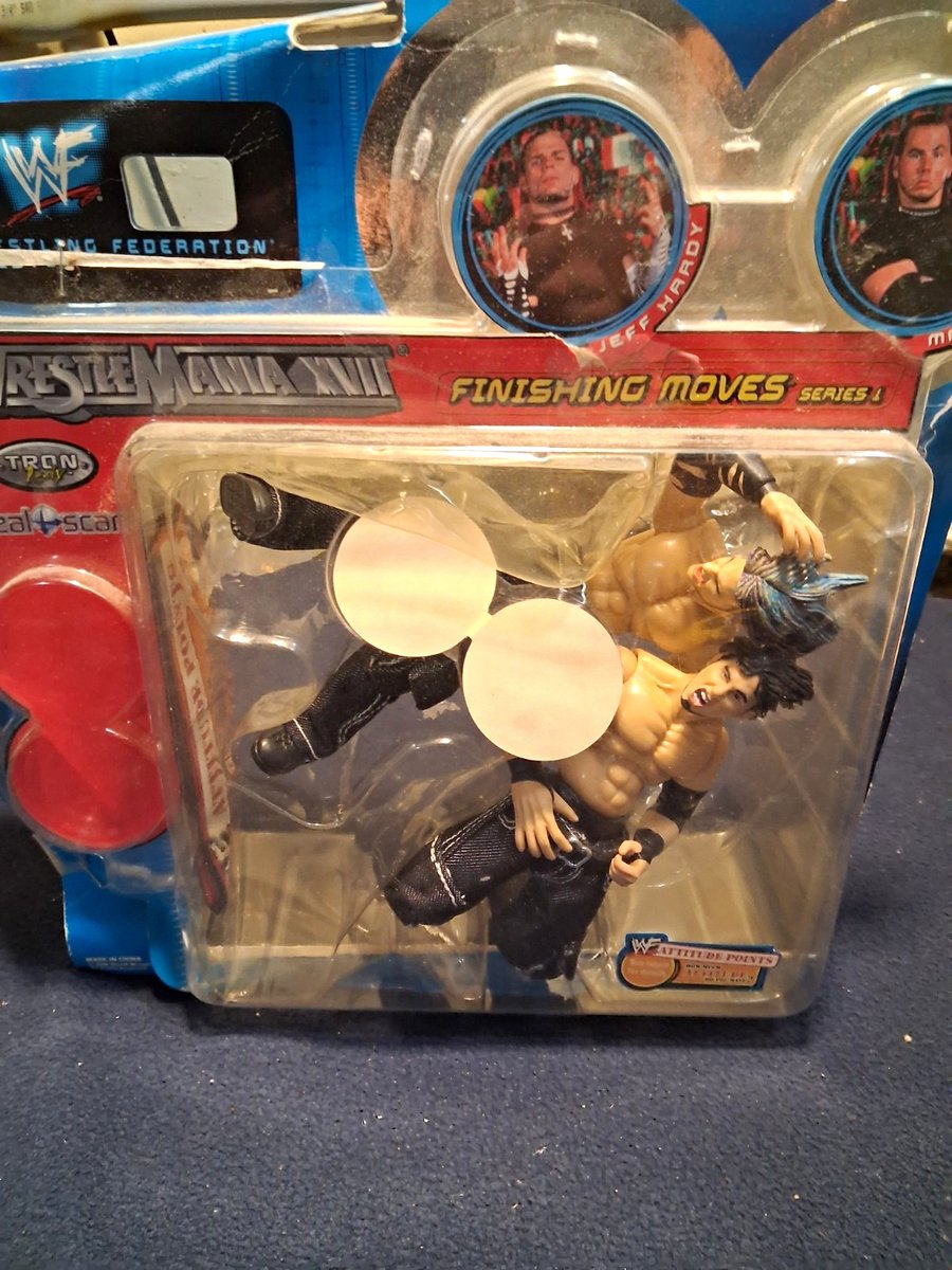 WWF WrestleMania XVII Finishing Moves Serie 1 Personaggi Jeff & Matt Hardy