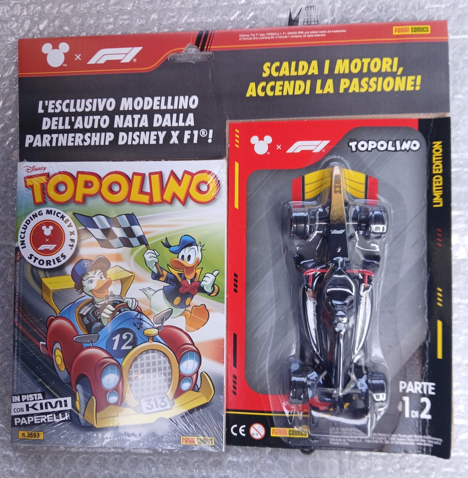 TOPOLINO N.3693 + MODELLINO F1 PARTE 1 DI 2 LIMITED EDITION 2026