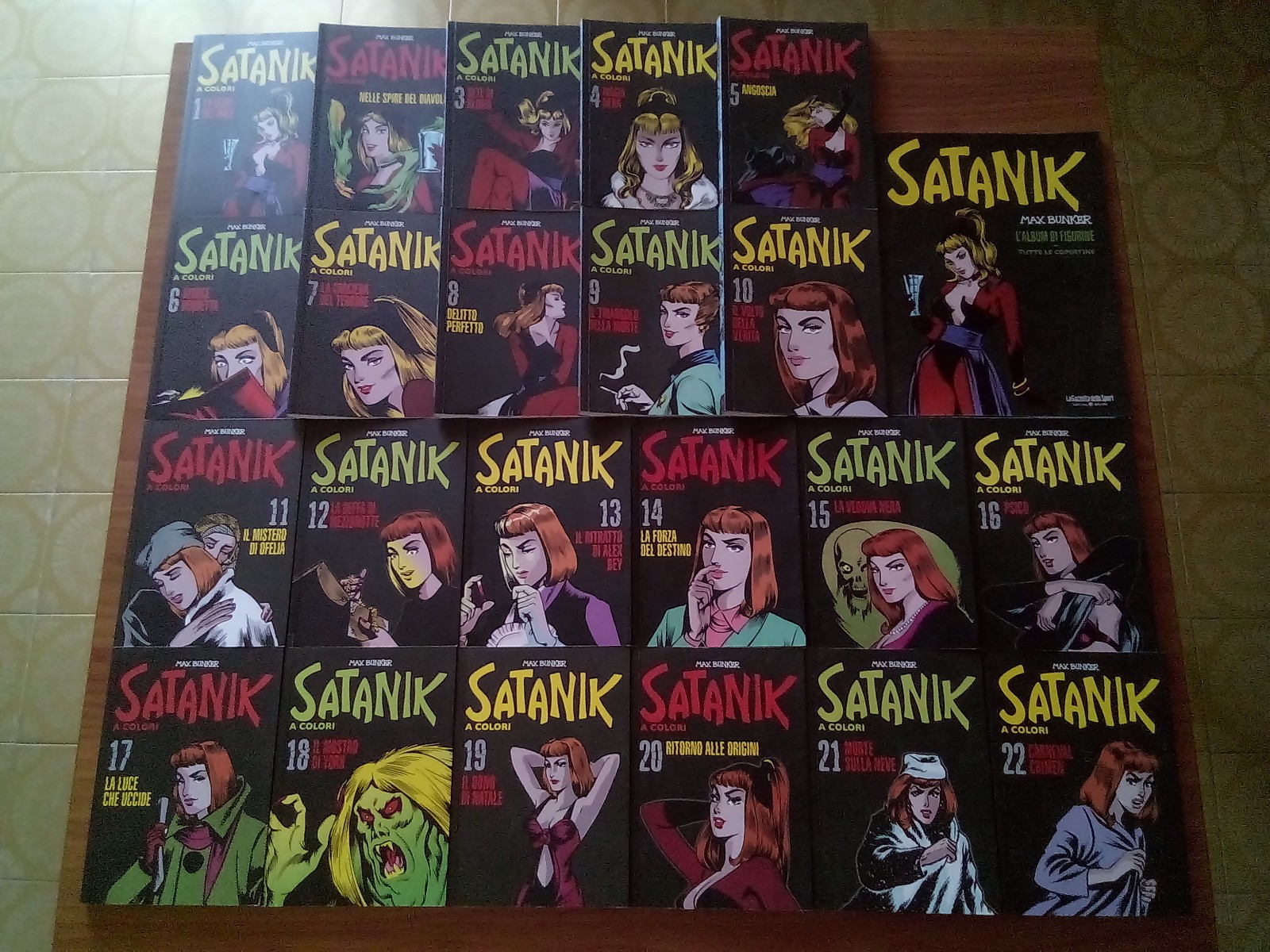 Satanik a colori - Serie completa 1/70 + Album vuoto - RCS/Gazzetta dello Sport