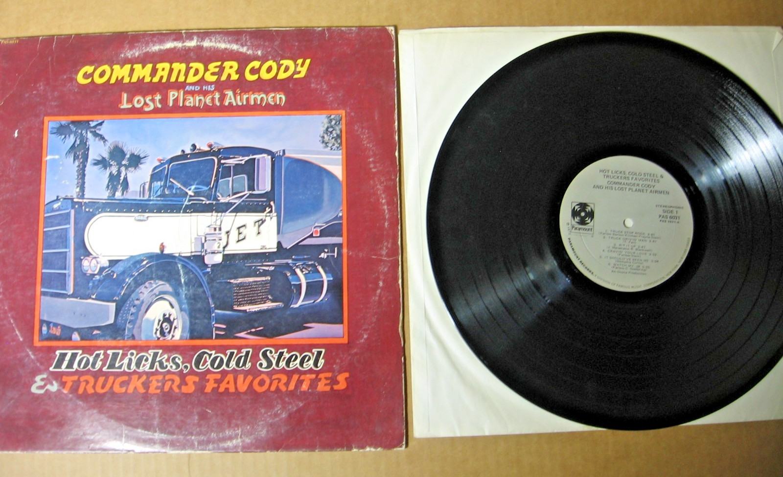 Commander Cody & Lost Planet Airmen Hot Licks Cold Steel Truckers Favs Tested