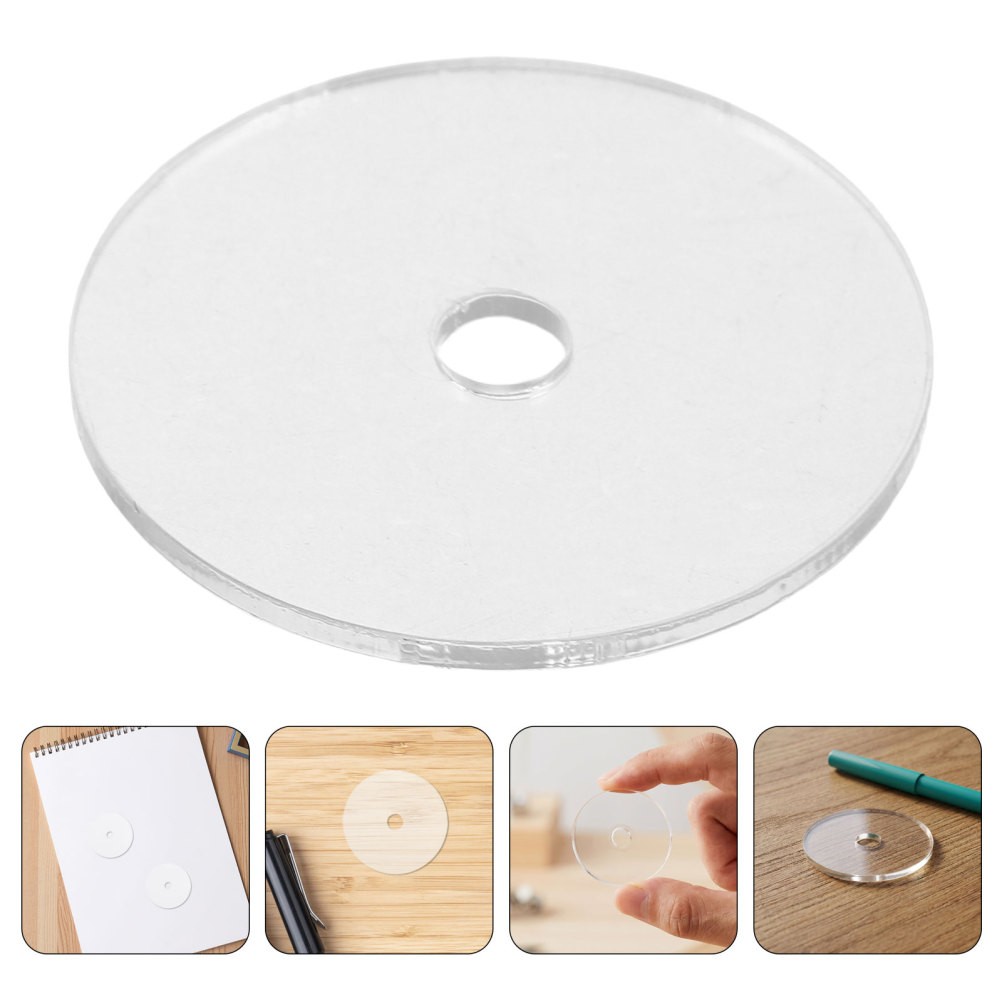 DIY Mini Clear Cd Keyring Plastic Disc Music Craft Retro Decoration Set