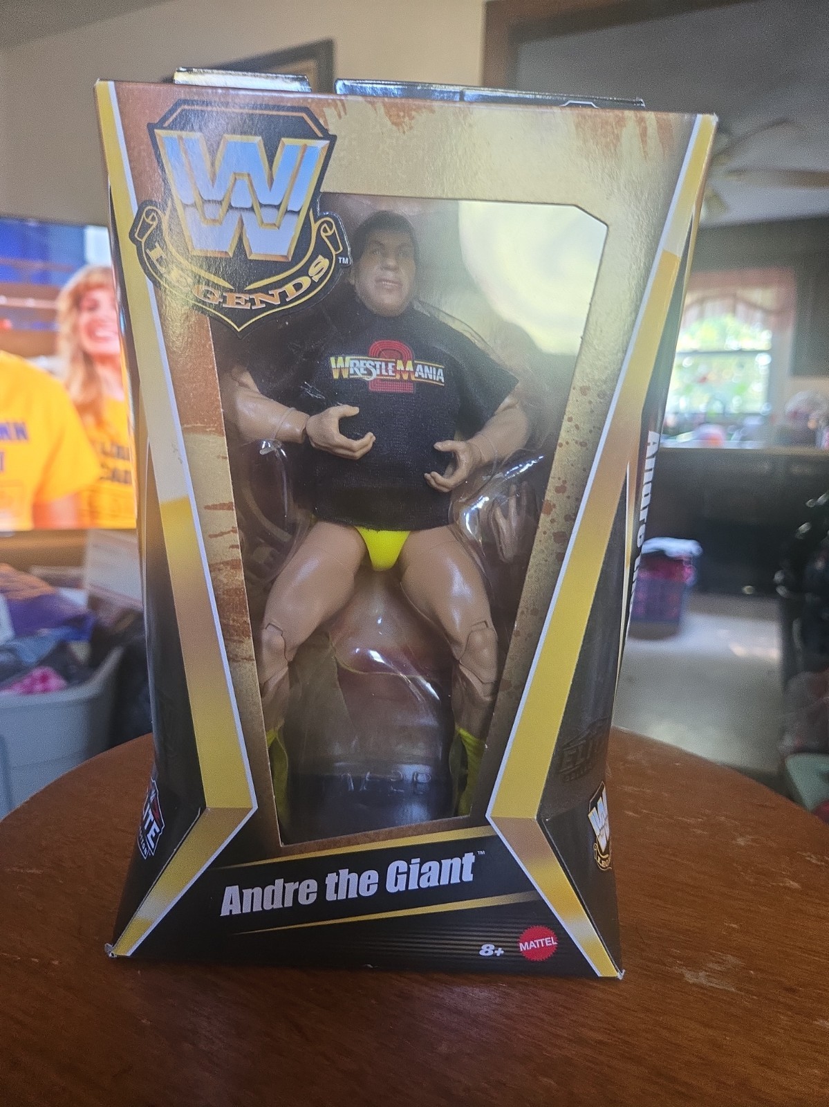 WWE Elite Legends 21 Andre the Giant Yellow Trunks Figure in Defender Case⁠