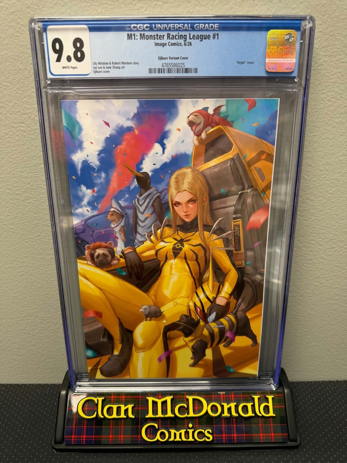 M1: Monster Racing League #1 Ejikure Variant Cover Graded CGC 9.8