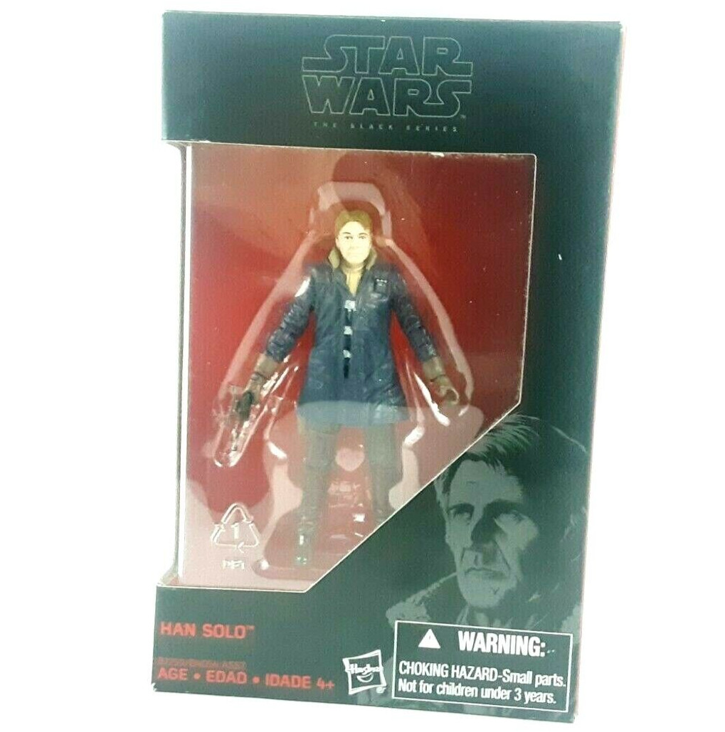 Modellino HAN SOLO 3,75" pollici serie nera 2015 Star Wars originale