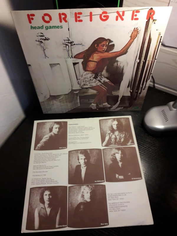 Foreigner - Head Games  Press Allemagne 1979 (Rock) Album 33Tours