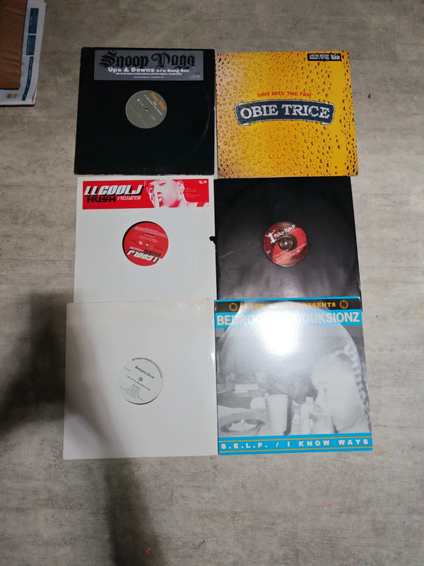 2000s Hip-Hop & Rap Vinyl Paket (6 Maxis) Snoop Dogg, Obie Trice / Eminem, Petey Pablo