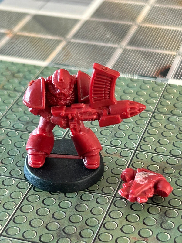 Mb Star quest/space crusade/space hulk - spare parts - marine angeli sanguinari arma pesante