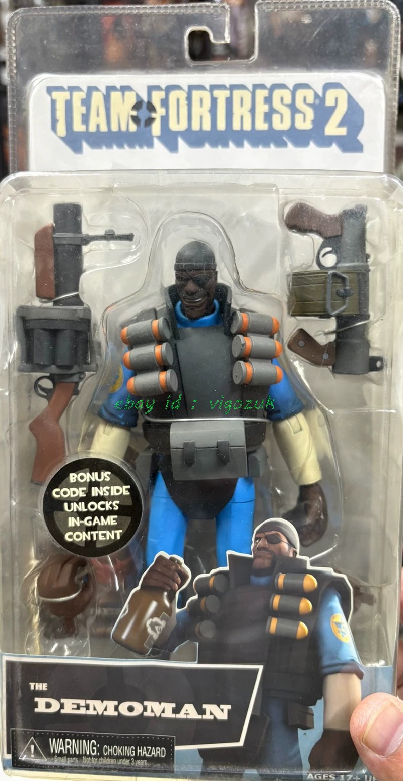 New NECA 1/12 Team Fortress 2 The Demoman Action Figure Anime Model In Stock