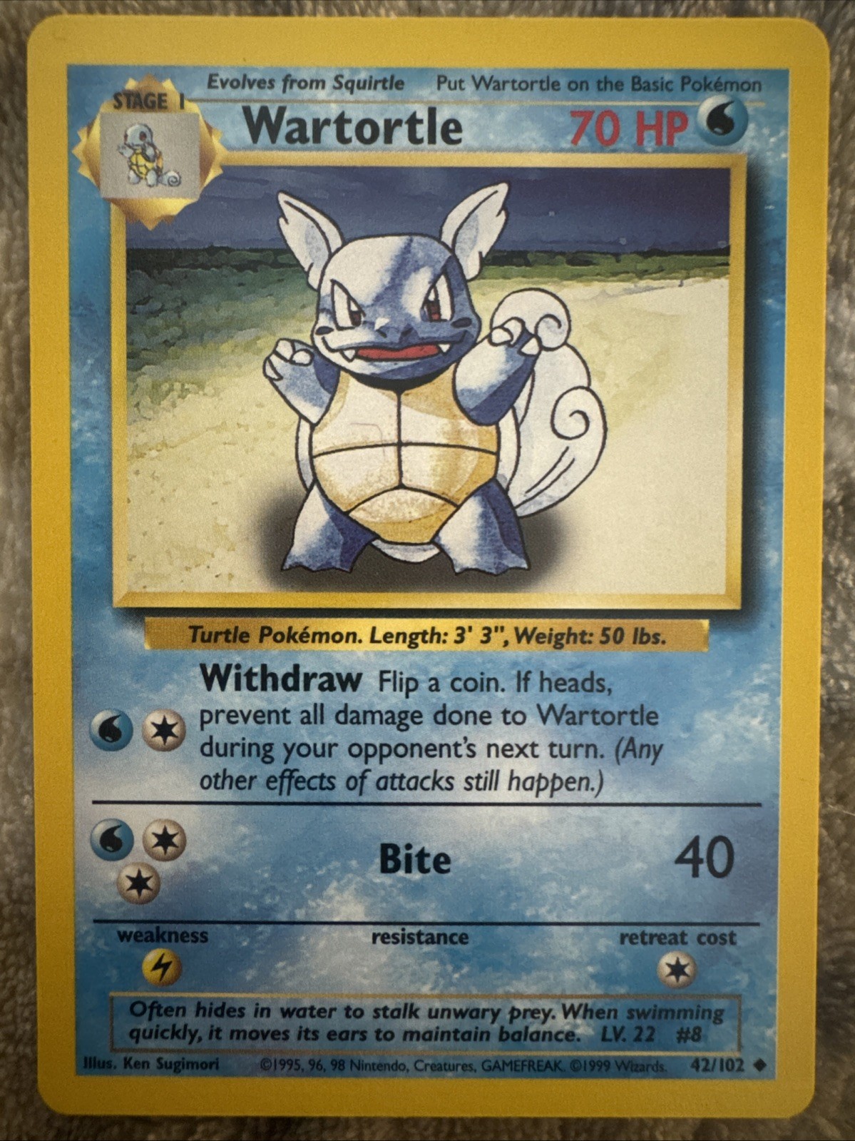 Wartortle 042/102 Set Base Regolare