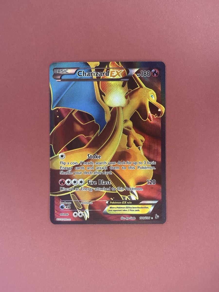 The Pokémon Company Charizard EX Full Art Holo Ultra Rare 100/106 Flashfire Eng