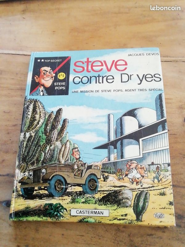 Bd steve pops steve contre dr yes jacques devos édition casterman 1966