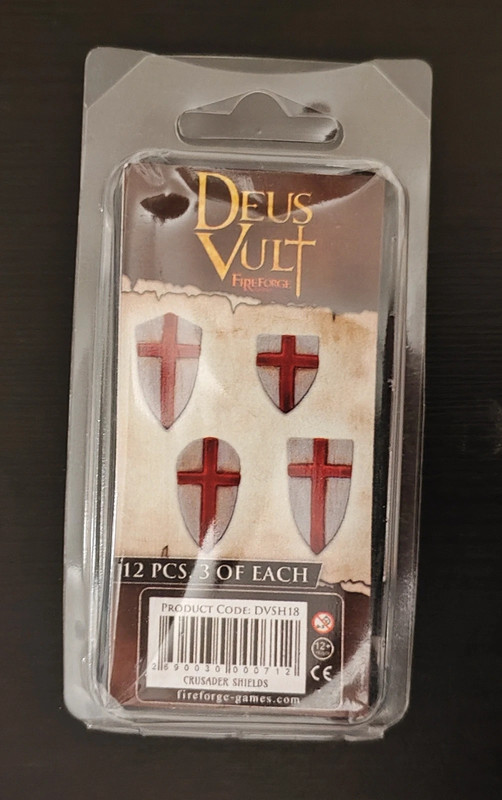 12 boucliers deus vult templiers