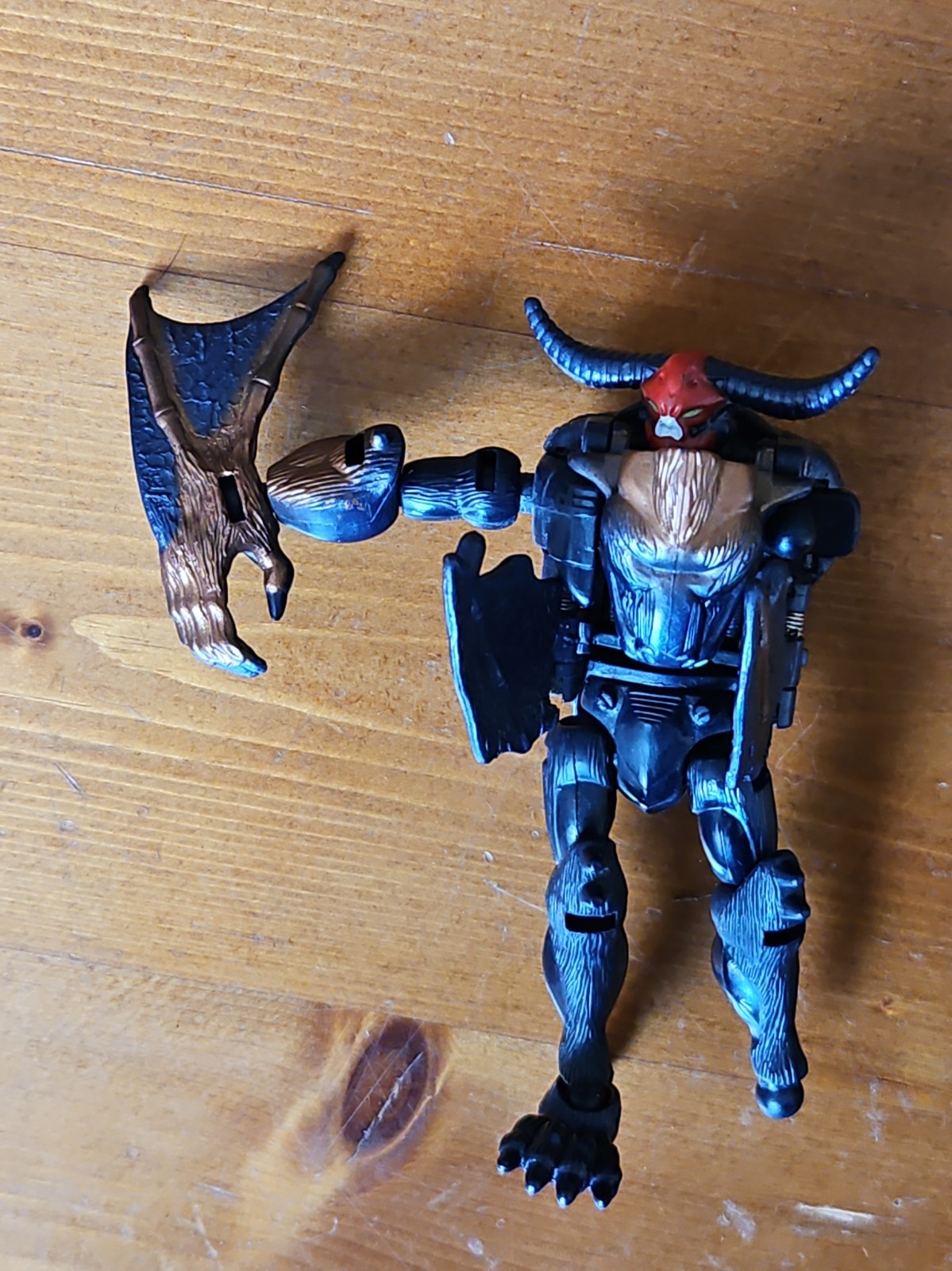 1998 TRANSFORMERS BEAST WARS NOCTORRO CLASSE BASE FUZOR FIGURINA INCOMPLETA! L44
