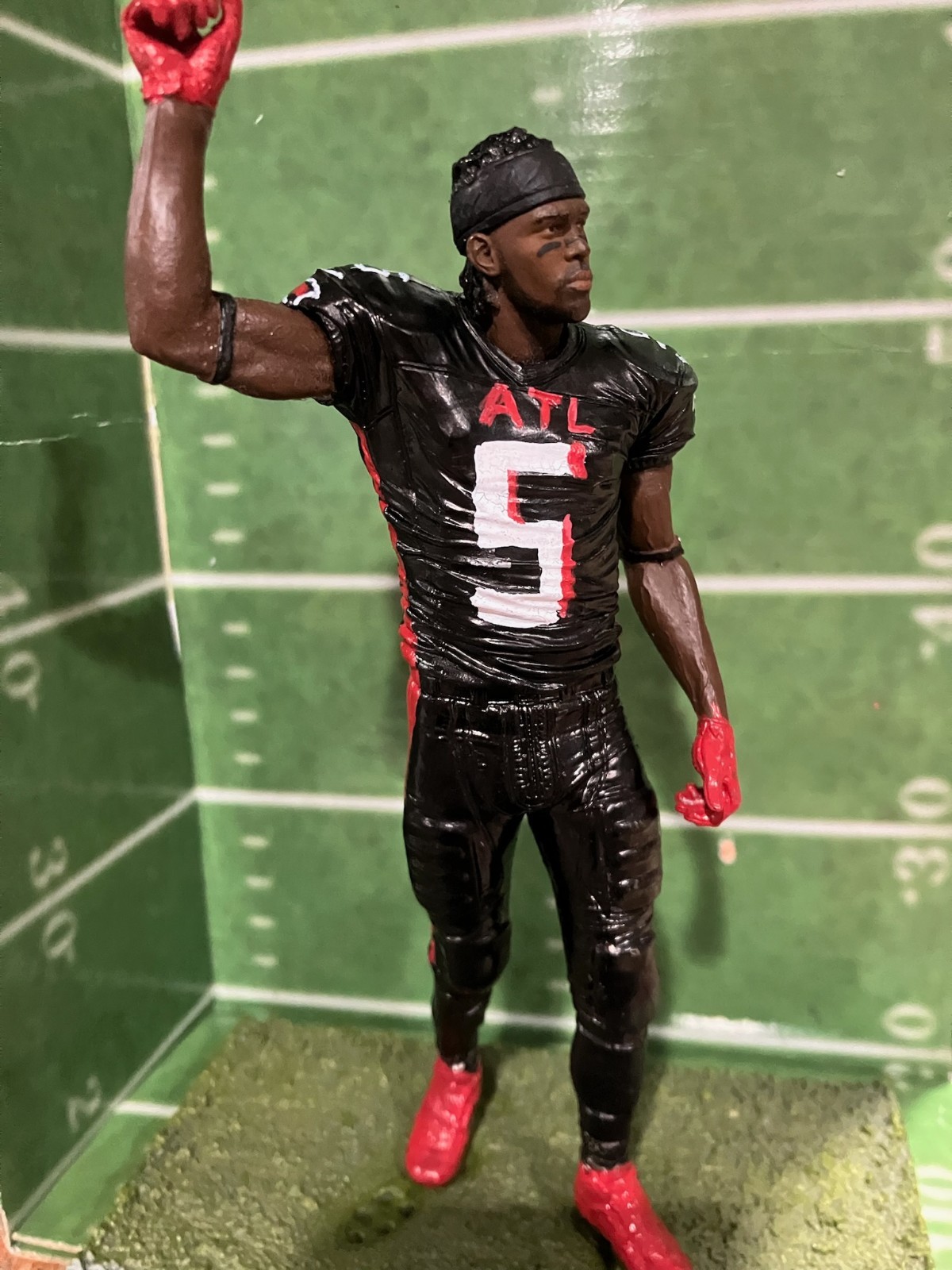 figurina calcio mcfarlane personalizzata ATLANTA FALCONS WR DRAKE LONDON 6"