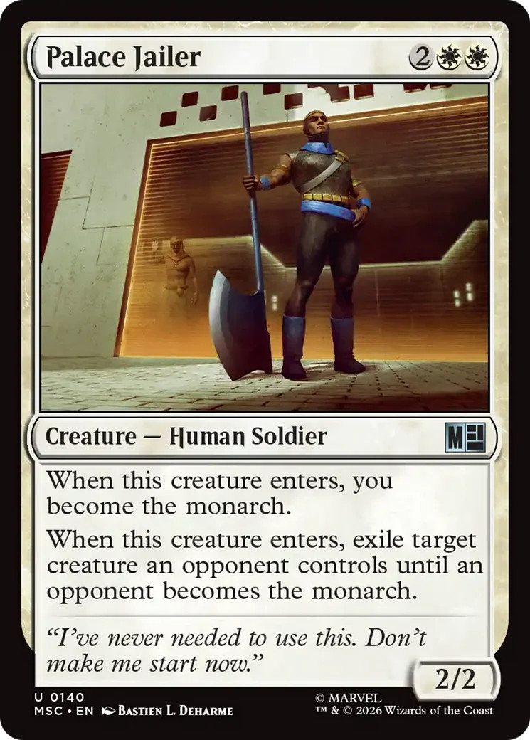 Palace Jailer (Surge Foil) [Marvel Super Heroes Commander] Foil Near Mint MTG