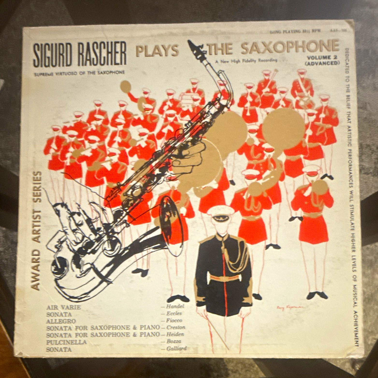 Sigurd Rascher Award Artist Series Vol 2 LP Vinyl 12" 33RPM Hi-Fi Record