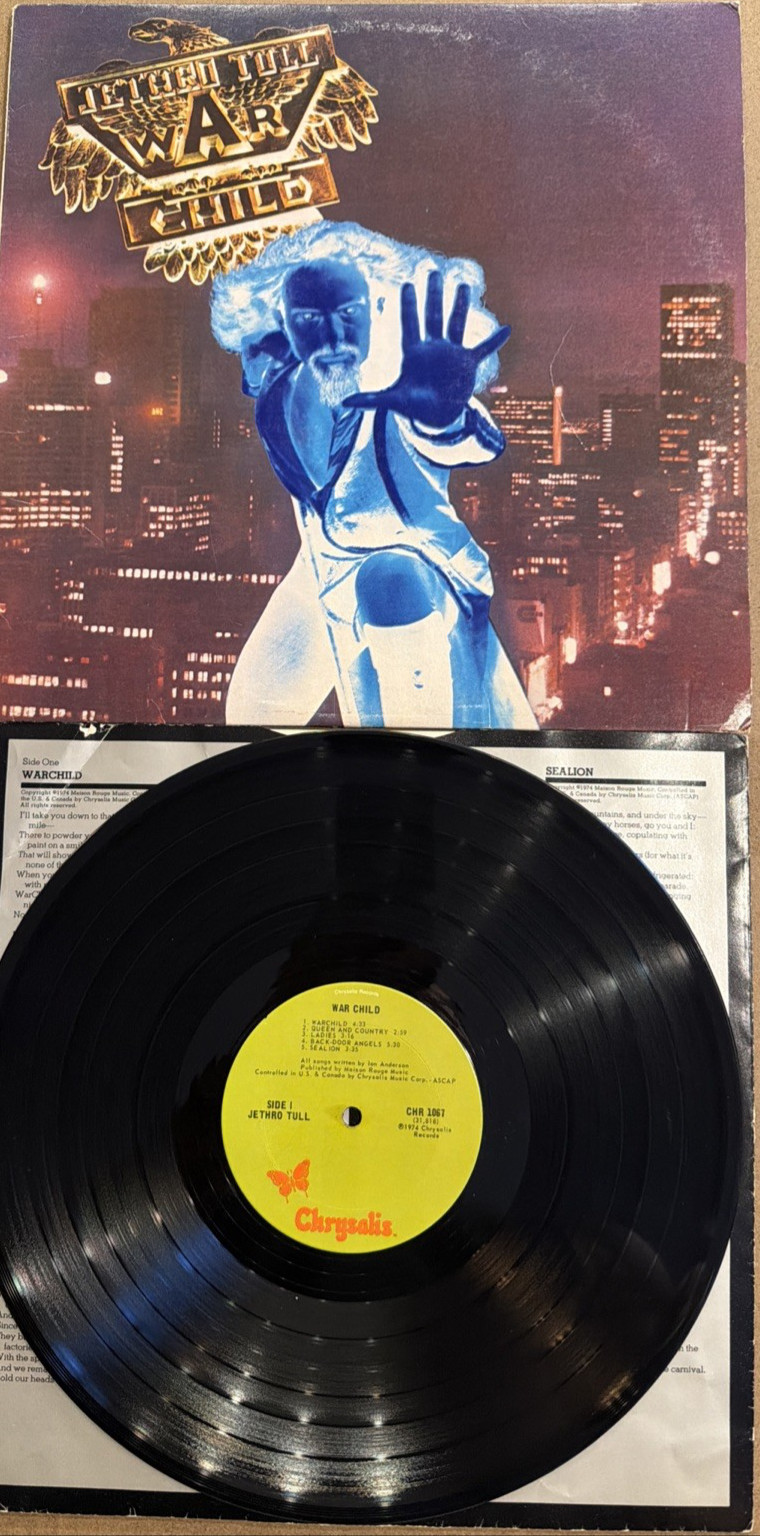 Jethro Tull War Child LP CHR 1067 Original US Chrysalis Progressive Classic Rock