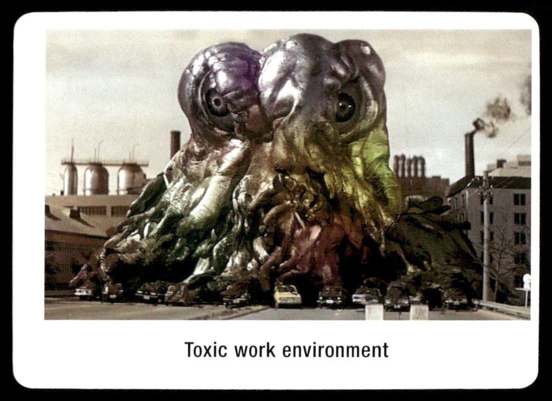 Godzilla vs Smog Monster Toxic Work 2025 Monster Memes Card #102 (NM)