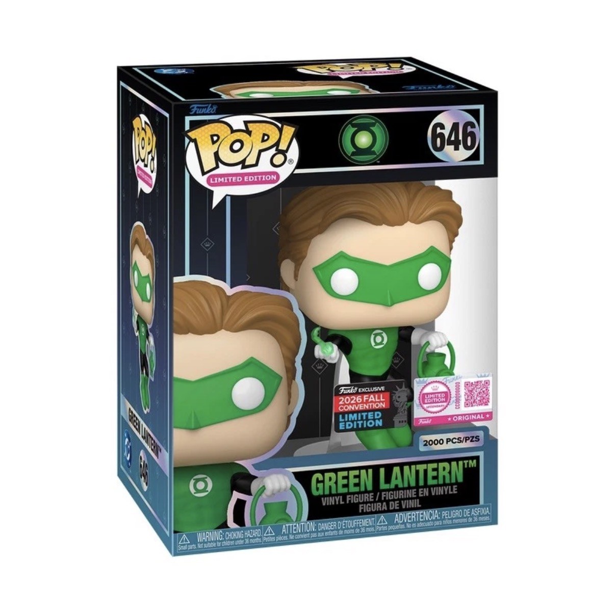 Pop! Green Lantern with Pop! Protector Brand New In Box Limited To 2000