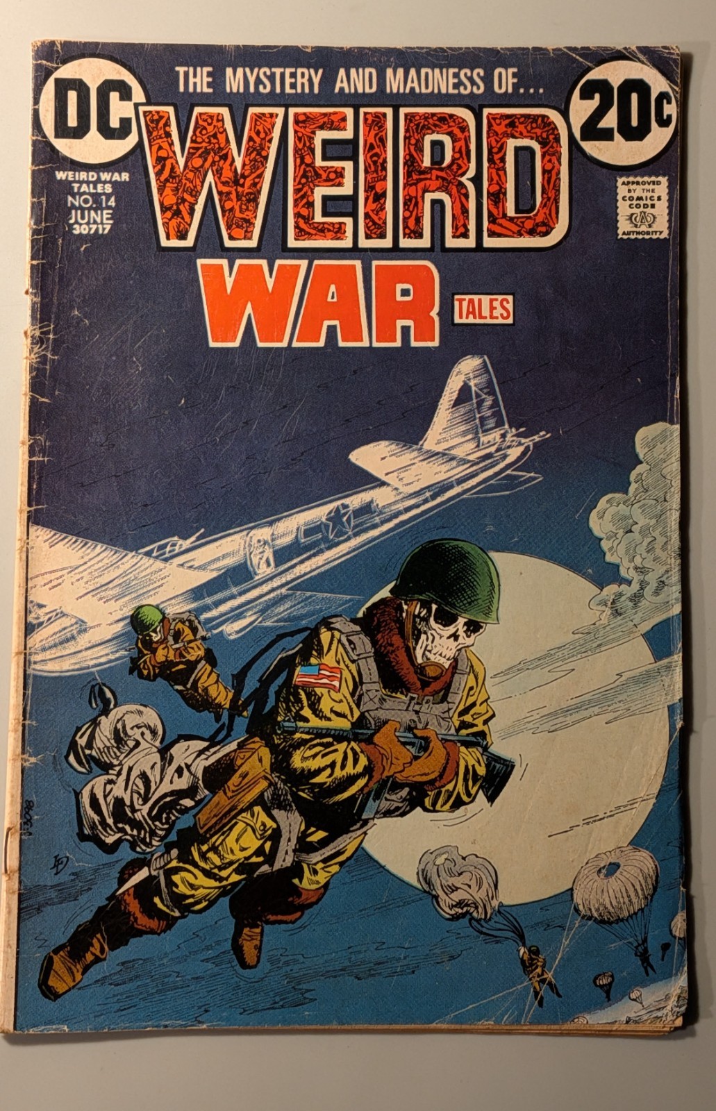 WEIRD WAR TALES #14 1973 copertina classica Luis Dominguez DC Comics