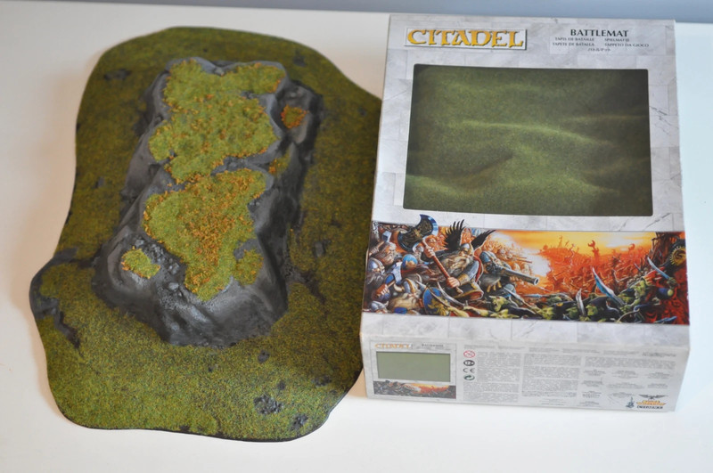Citadel Battlemat 6'x4' Warhammer Grass Wargaming Mat In Original Box + Gaming Hill
