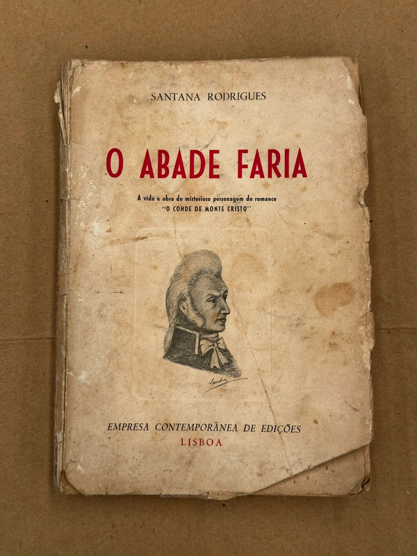 Livro Antigo "O Abade Faria