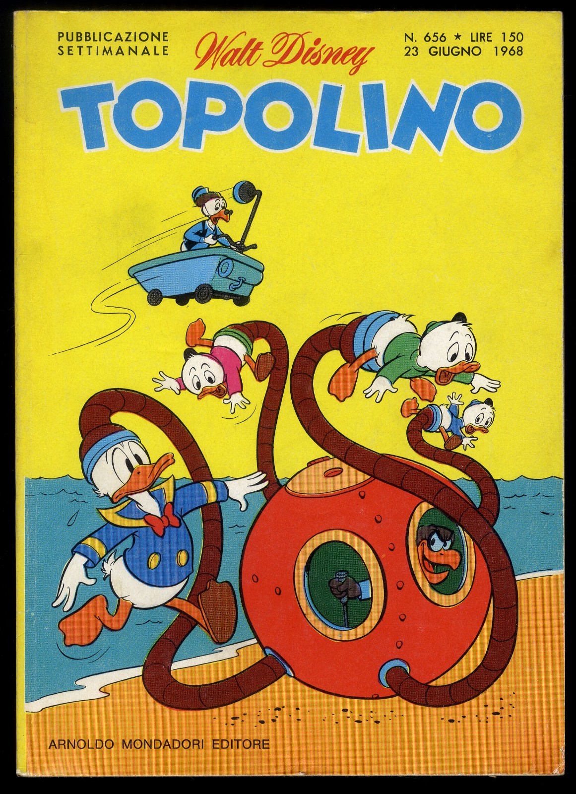 TOPOLINO N° 656 - 23 GIUGNO 1968 - SENZA BOLLINI - CONDIZIONE OTTIMO +
