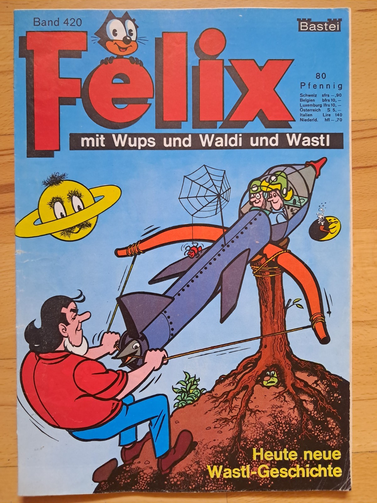 Felix n.420 con Wups e Waldi e Wastl -BASTEI COMICHEFT Z1-2