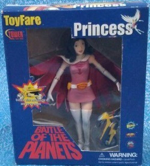 Modellino Battle Of The Planets Princess nuovo con scatola Toyfare Tower Records esclusivo