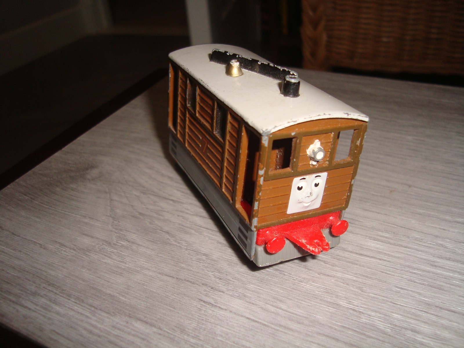 ERTL Thomas And Friends, Toby The Tram, Die Cast, Brown, 1989, Rare. Vintage