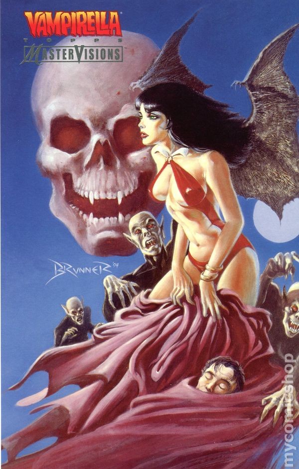 Vampirella Mastervisions Art Card #8 NM 9.4 1996 Stock Image