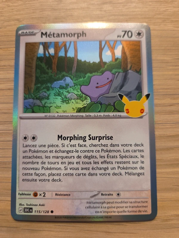 Métamorph Pokémon 30ans 115/128